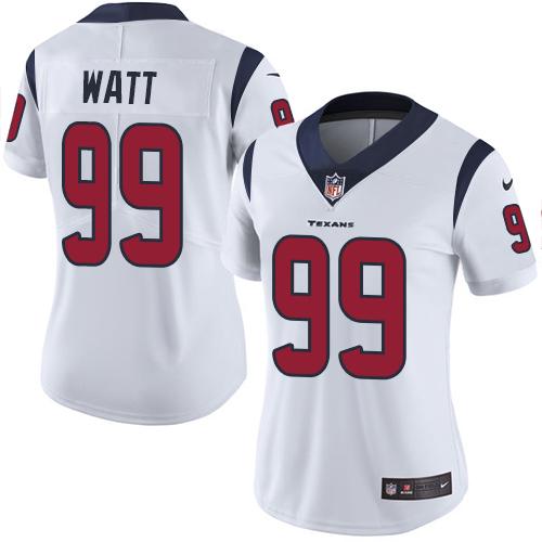 2019 Women Houston Texans #99 Watt white Nike Vapor Untouchable Limited NFL Jersey->women nfl jersey->Women Jersey